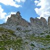 Proseguiamo ancora in salita fino ad arrivare alla Forcella Crespeina - Foto: AT, &copy; Peer