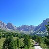 View into the Mont da l’Ega. The Puez-Odle mountain range belongs to the Unesco World heritage site of the Dolomites - Foto: AT, &copy; Peer