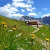 The trail n&deg; 1 goes past the Rof. Trojer, ideal for a stop - Foto: AT, &copy; Peer