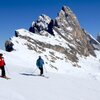 Skispa&szlig; auf der Sonnenseite der Dolomiten, direkt unter den Fermeda-Spitzen der Geislergruppe. Foto: EMS, &copy; Peer