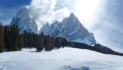 Snowy Alpe di Siusi