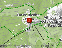 Mappa: Wanderung zur Lech Sant und auf die Seceda
