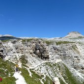 weg nr und col de la sone in der puezgruppe