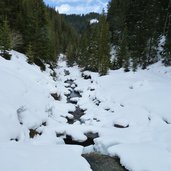 seiser alm weg durch jendertal nach monte pana bach