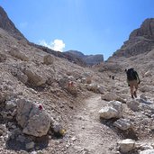 weg unter pisciadu spitze