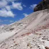 sentiero da rifugio boe a sass pordoi