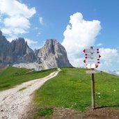 RS plattkofel grohmannspitze fuenffingerspitze langkofeleck wegweiser