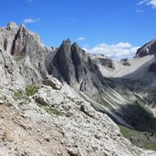 RS Blick von Mittagsscharte Geisler Richtung puez Naturpark Puez Geisler Roatal