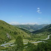 RS sellajoch passstrasse richtung livinallongo