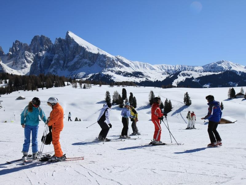 Skiing area Valgardena - Alpe di Siusi - Val Gardena - Dolomites, Italy