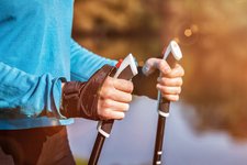 Adobe Stock nordic walking wander stoecke person