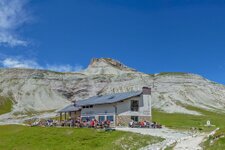 puez huette und umgebung Pano