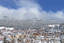 st ulrich dorf winter ortisei paese inverno