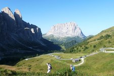 RS groedner joch wanderer und langkofel