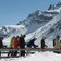 Skigebiet Sellaronda Sellarunde verso Canazei Lupo Bianco