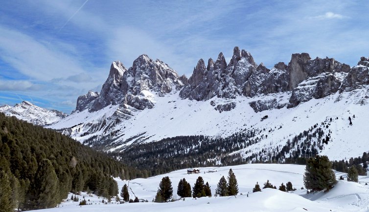 geislergruppe darunter brogles alm winter