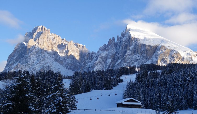 RS langkofel und plattkofel seiser alm winter
